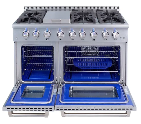 48inch 6 burner gas cooking range/gas stove with oven