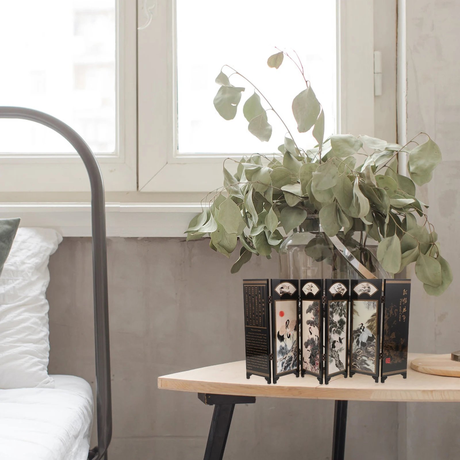 

Домашний декор, украшения для экрана, декоративная панель, китайские экраны, настольная складная разделительная линия, стильный разделитель для произведений искусства