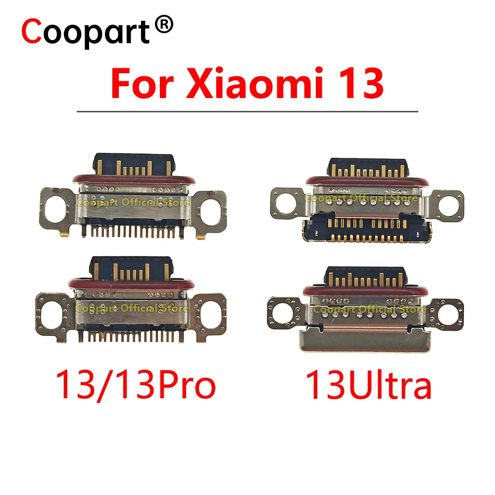 

2pcs New Coopart USB Charging Jack Socket Connector For Xiaomi 13 13Pro 13Ultra Charger Port