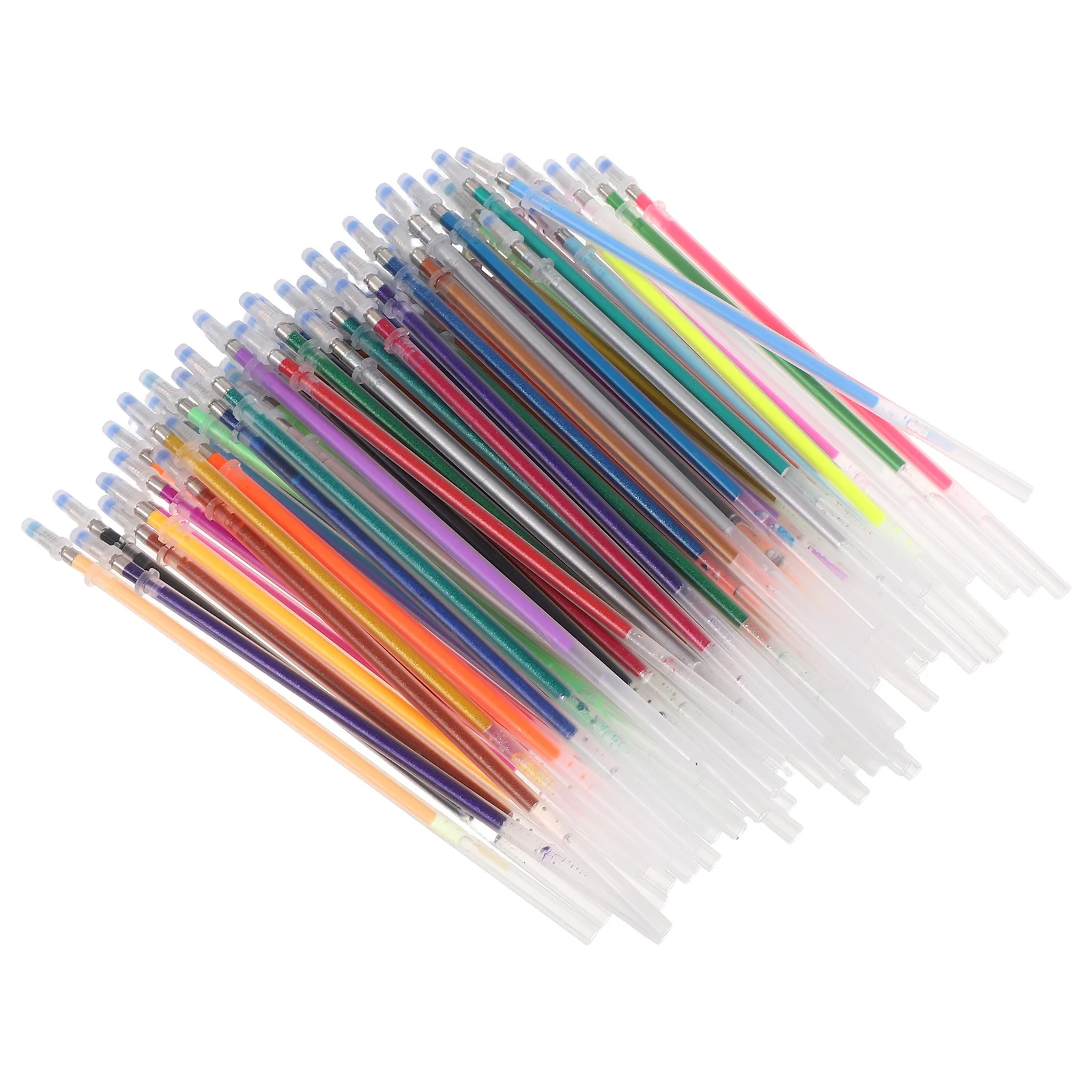 

96Pcs Multicolor Gel Pen Refills 1.0mm Colored Ink Glitter Pen Replacement for Students Writing Office School Supplies