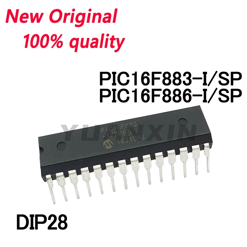 5/PCS New Original PIC16F883-I/SP PIC16F886-I/SP PIC16F883 PIC16F886 DIP-28 microcontroller chip In Stock