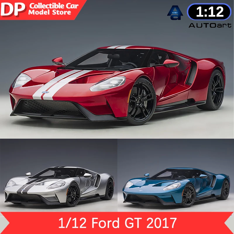 

Autoart 1:12 Ford Gt 2017 (Ingot Silver/liquid Blue/liquid Red) Super Sports Car Car Diecast Car Model Collectible Model Gifts