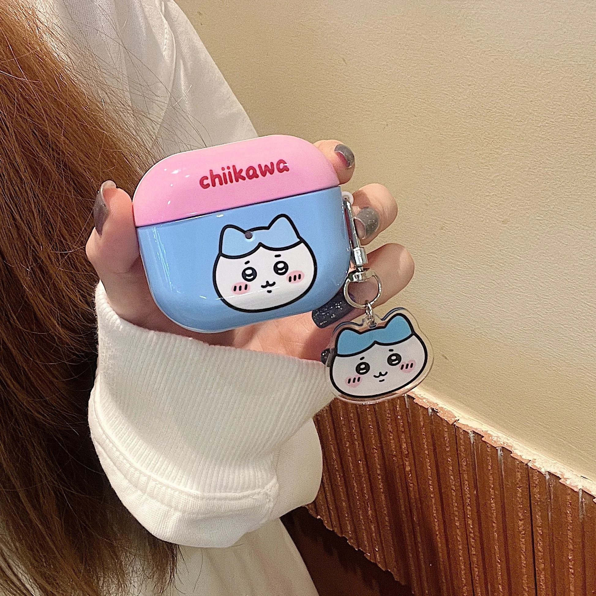 Animation Girls Like Super Cute Style Chiikawa Hachiware Usagi Cartoon Anti-drop Headphone Case For Airpods 4,2,3,1,Pro,Pro2