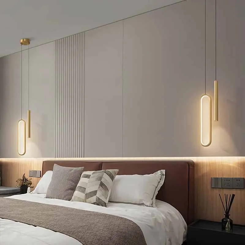 Nordic LED Pendant Lamp Hanging Lamps Home TV Sofa Bedside Living Room Dining Tables Kitchen Decoration Lustre Pendant Light