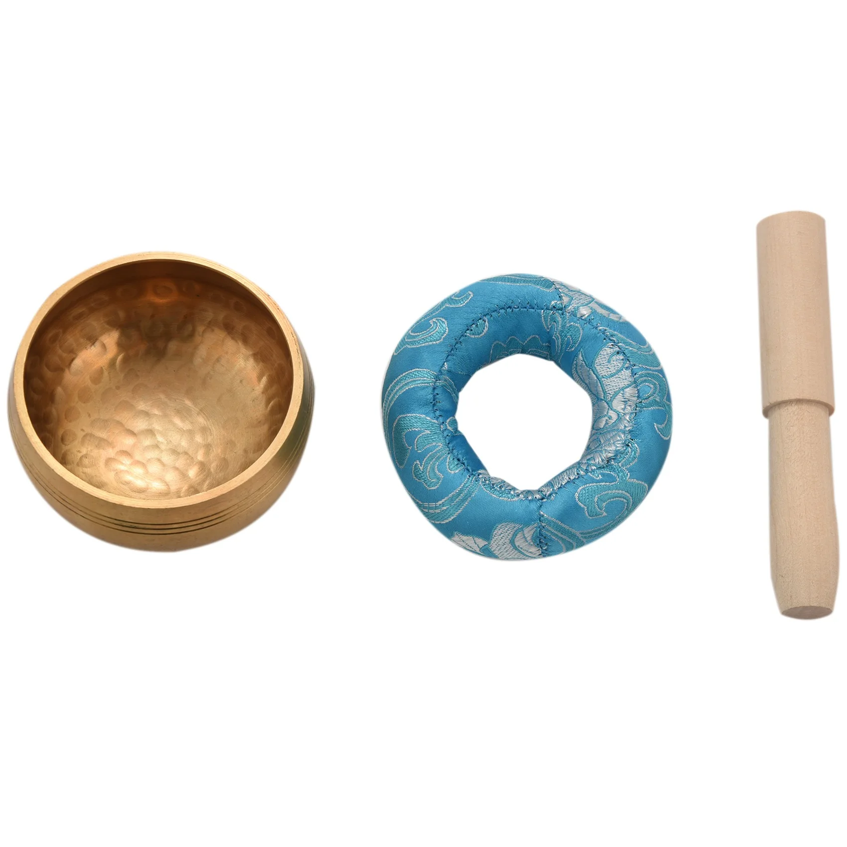 ABHT-Handmade Palm Size 3.2 Inch Tibetan Spiritual Healing Meditation Yoga Singing Bowl Set From Tibet - Your First Yoga Singing