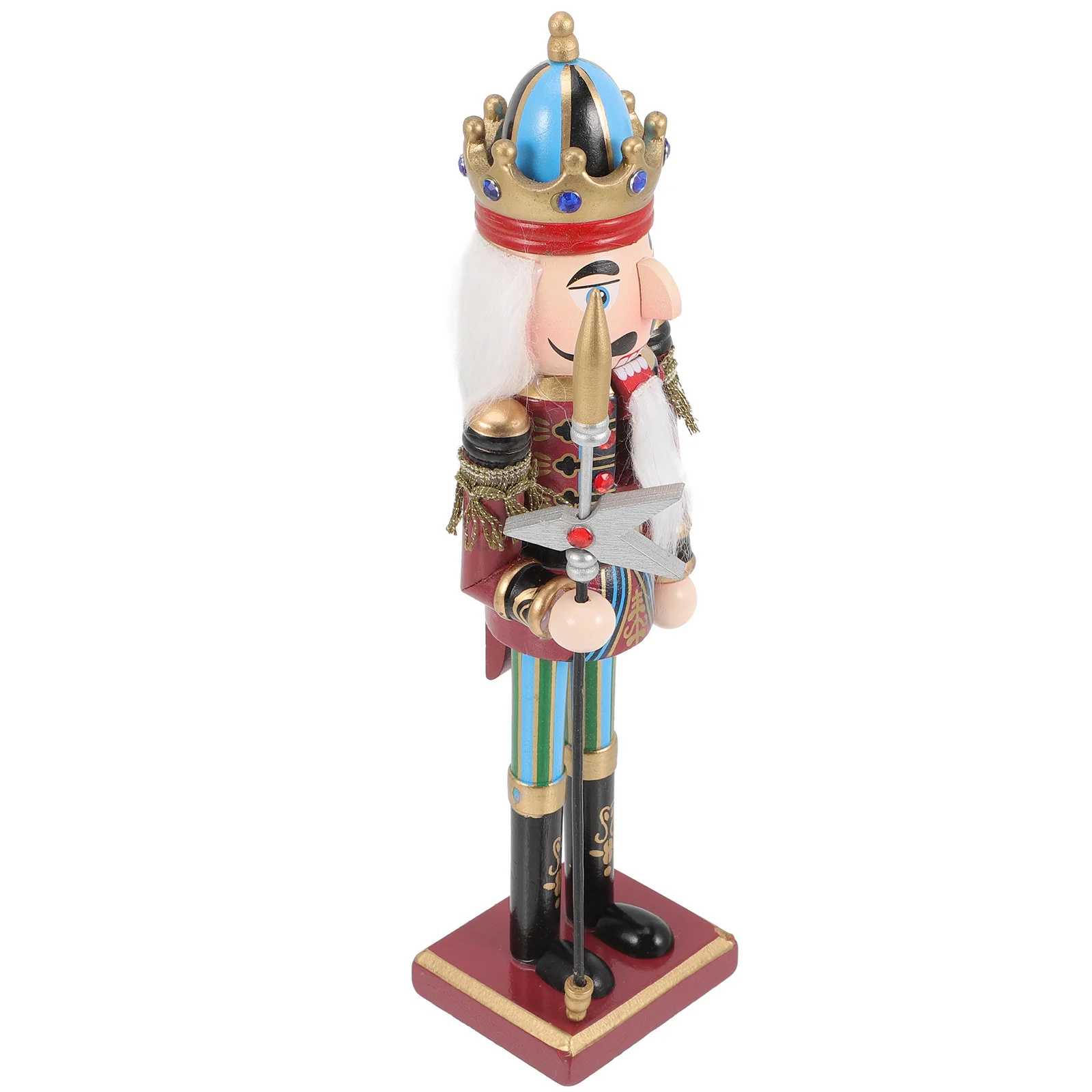 

Christmas Nutcracker Figure Wood Craft Xmas Desktop Decor Ornament Gift Wooden Nutcracker Soldier Wood Nutcrackers Decor