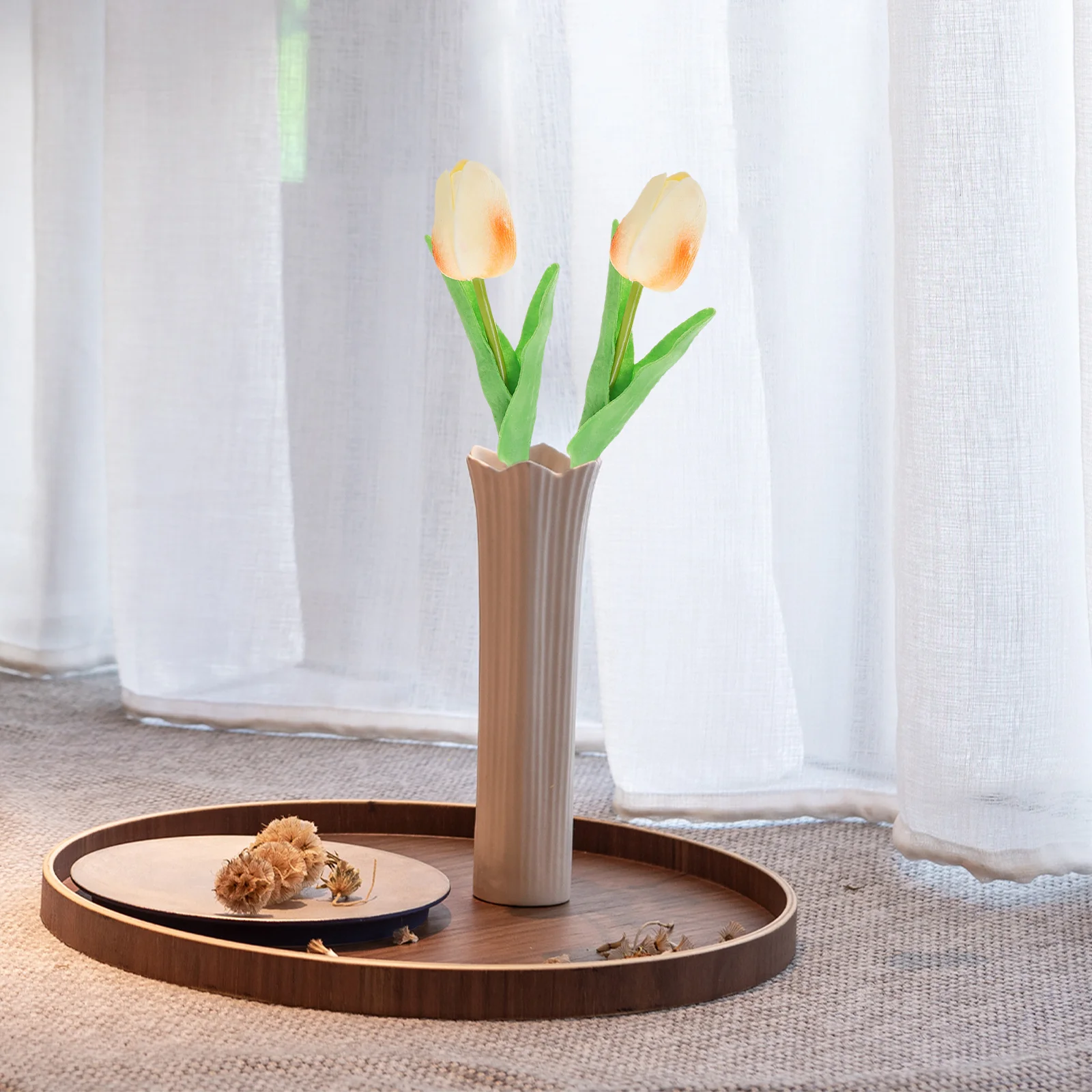 

10Pcs Artificial Tulip Flowers Simulation Bouquet Lifelike Fake Tulip Branch Wedding Table Centerpiece Home Decor