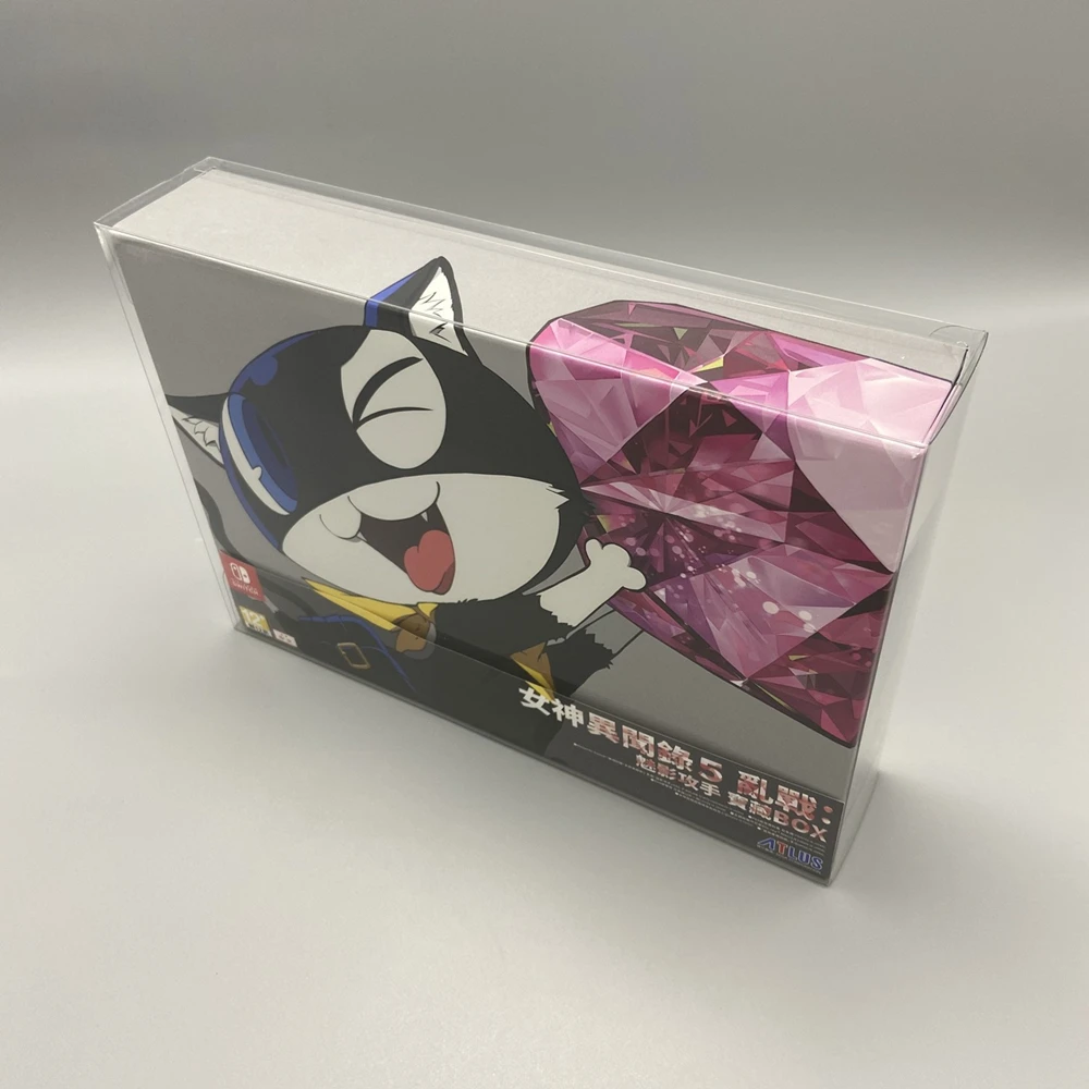 Transparent Box Protector For Persona 5 Scramble: The Phantom Strikers/P5S Collect Boxes For NS/PS4 Shell Clear Display Case