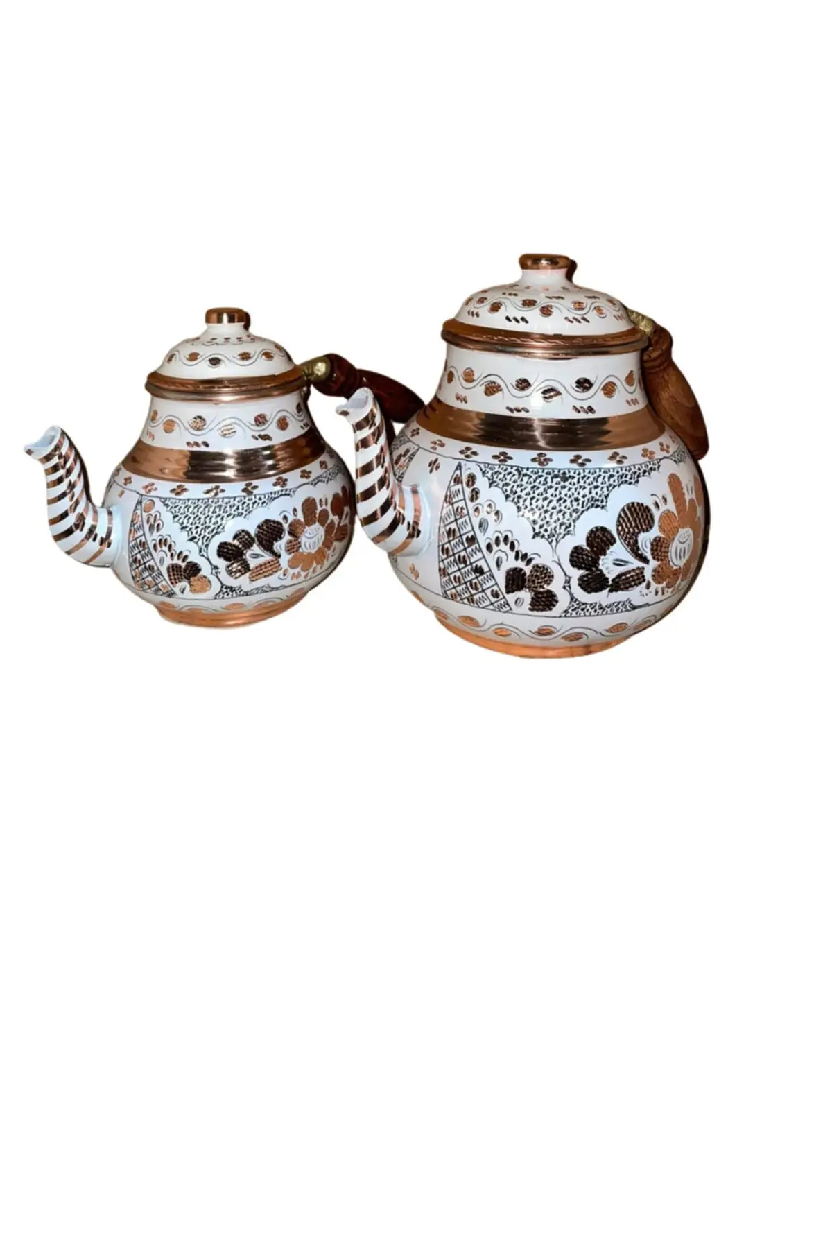 

DOLBOVI teapot copper embroidered Jumbo size Cooper Tea Pots Handmade