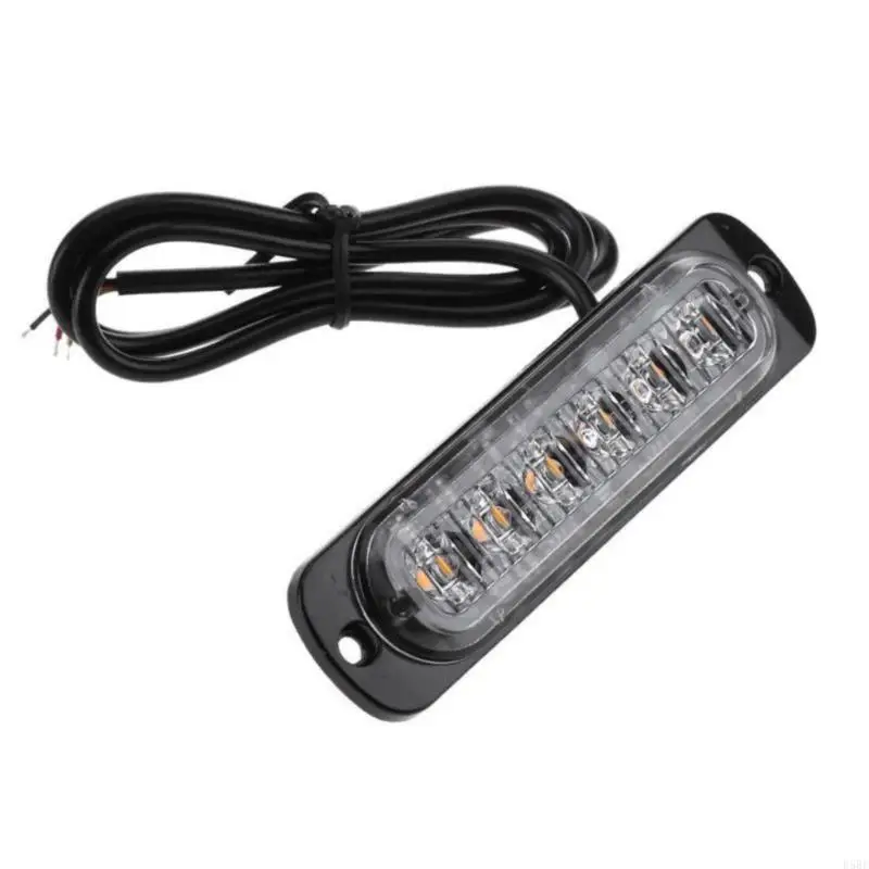 D5BE 4X Bright Warning Lights Low Profile Design Daytime Running Light Perfect For Emergency Vehicles And Logistics Fleets