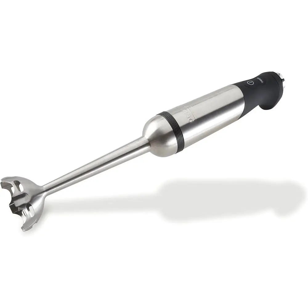 Stainless Steel 2-in-1 Immersion Blender with 600W Turbo Function, Detachable, Variable Speed, 9.25 Length