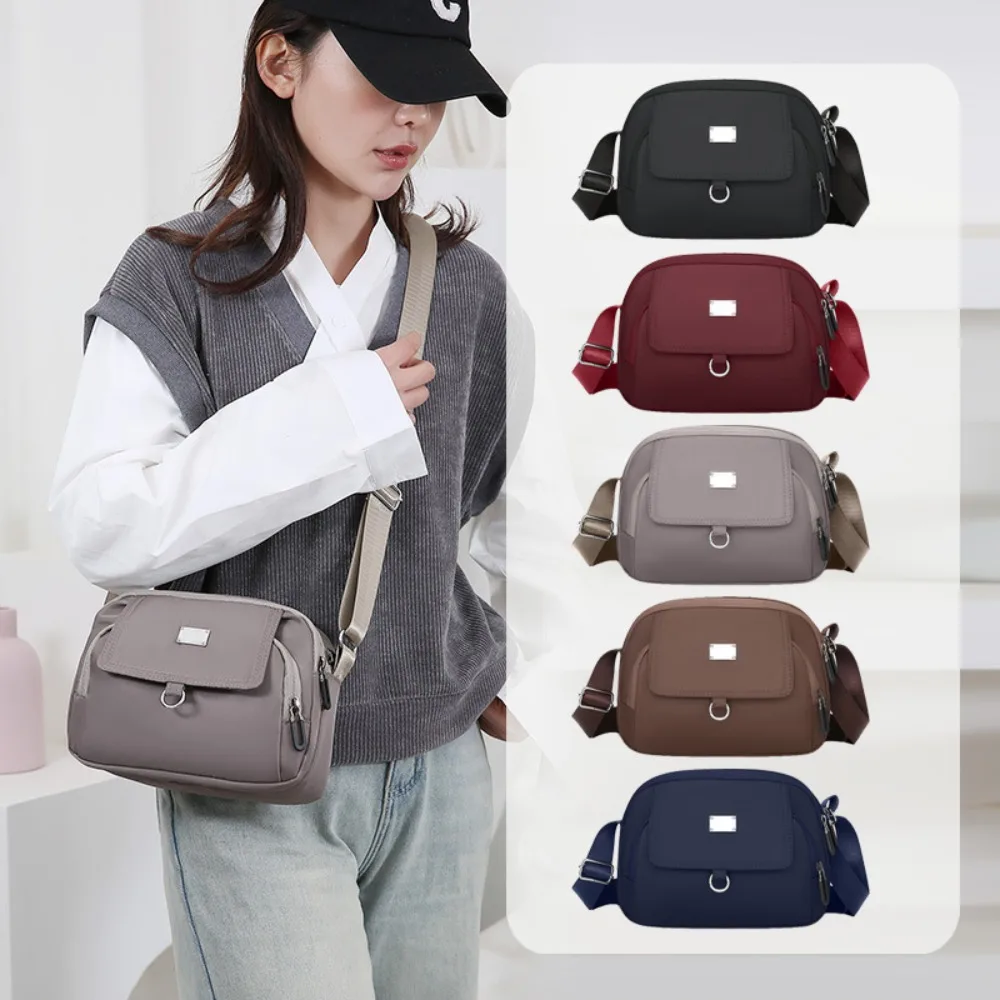 

Zipper Middle-aged Mother's Bag Multi-pocket Casual Mobile Phone Shoulder Bag Multiple Usages Large Capacity