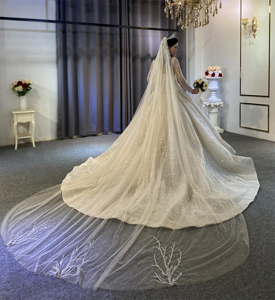 تخصيص NS4071 حار بيع أزياء فستان الزفاف الدانتيل الكامل فستان الزفاف أماندا novias