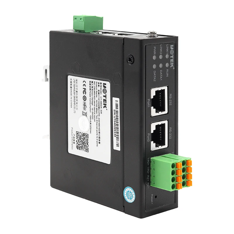 

UOTEK 10/100M на 2-портовый сервер последовательных устройств RS 232/485/422 RS485 RS232 RS422 на Ethernet-коммутатор UT-6802A-SW