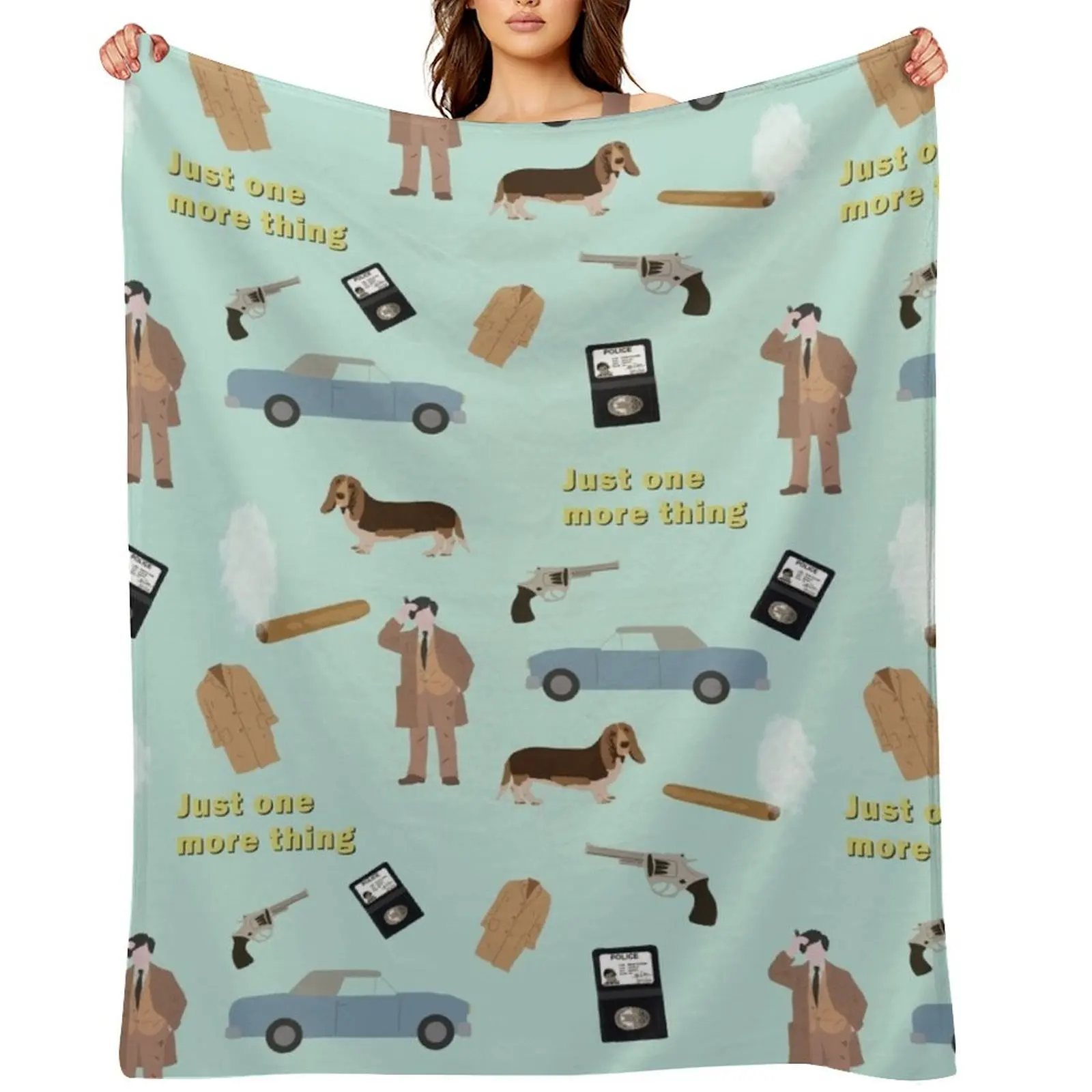 

Columbo inspired collage Throw Blanket heavy to sleep Multi-Purpose blankets ands Quilt Blankets