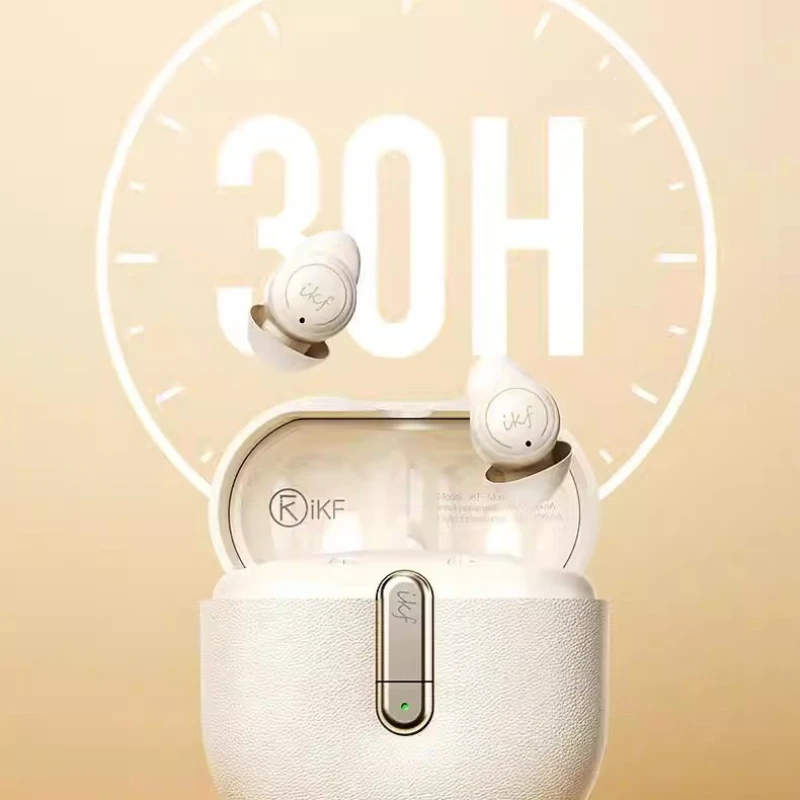 Écouteurs Bluetooth iKF Moon Pro [léger seulement 2g] Bluetooth 5.4 casque Bluetooth de sommeil sans fil réglé ASMR professionnel