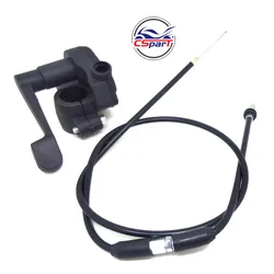 Cabo do acelerador a gás e oleador do polegar, Acelerador para 47CC 49CC 50CC Mini ATV Quad, 4 rodas