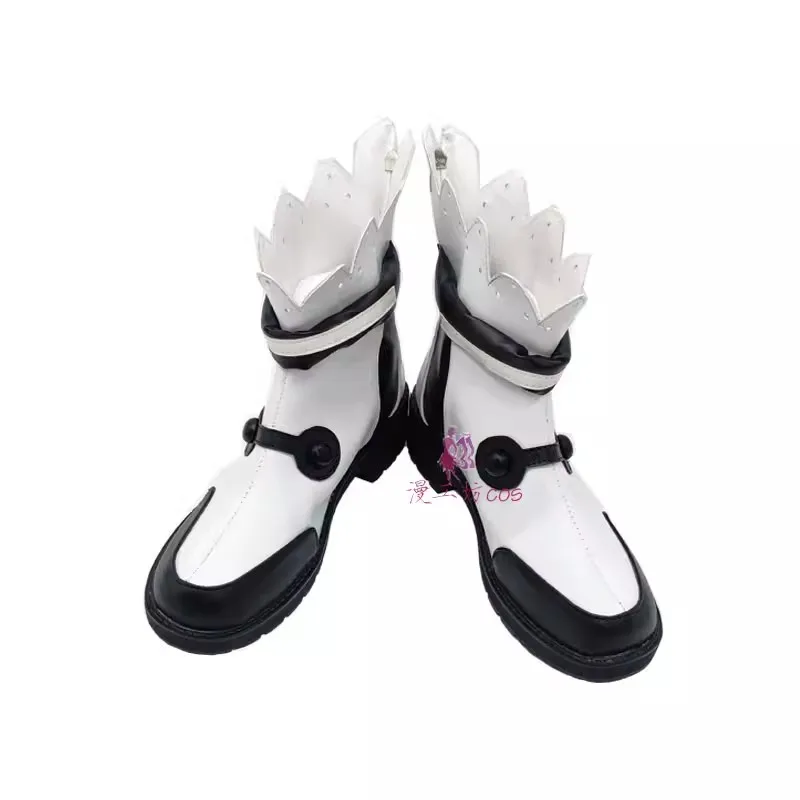 Game Touhou Project Kirisame Marisa Cosplay Shoes Anime Black White Boots Cosplay Costume Prop Shoes for Halloween Party