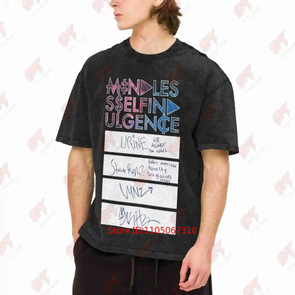 Mindless Self Indulgence 2013 Tour Rare Vintage Washed Tee Pure Cotton T-Shirt