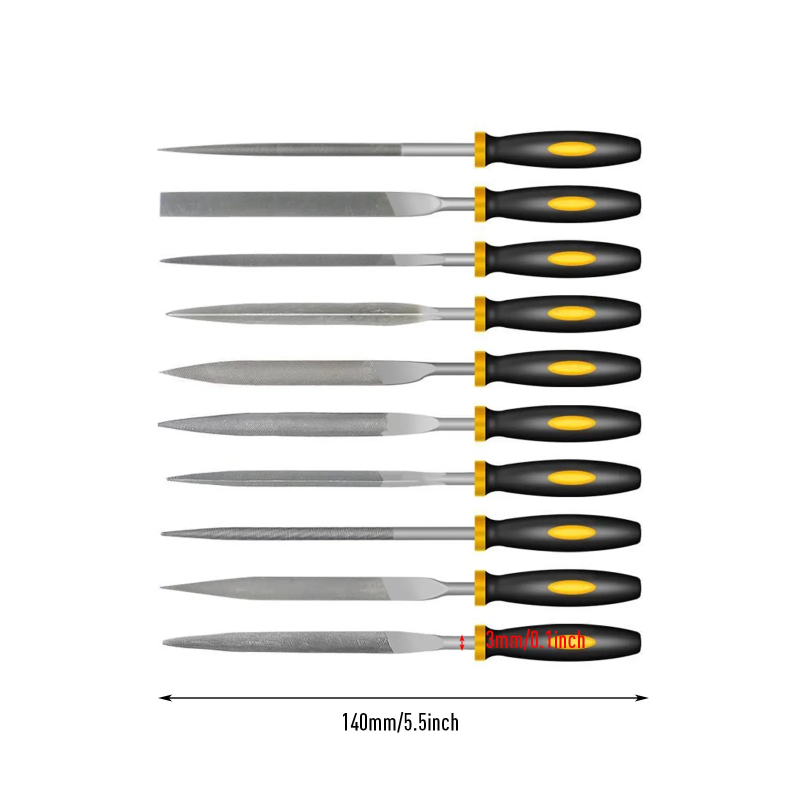 Ensemble de limes pour bijoutiers, outils de travail en bois, travail du bois, artisanat en métal, verre, pierre, calcul, 10 pièces
