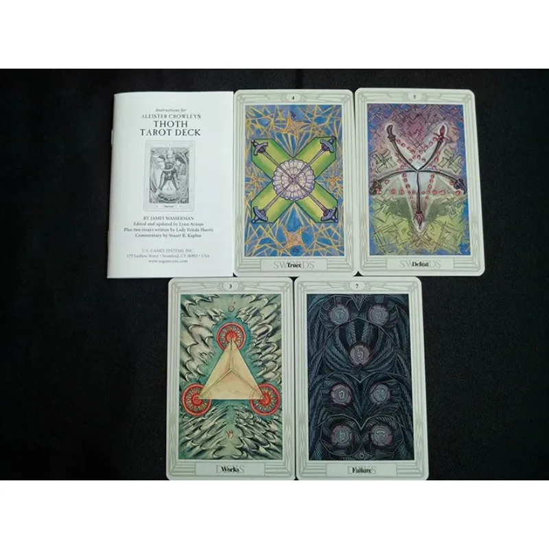 78pcs/set Original Aleister Crowley Thoth Tarot cards Divination board game card set all in English