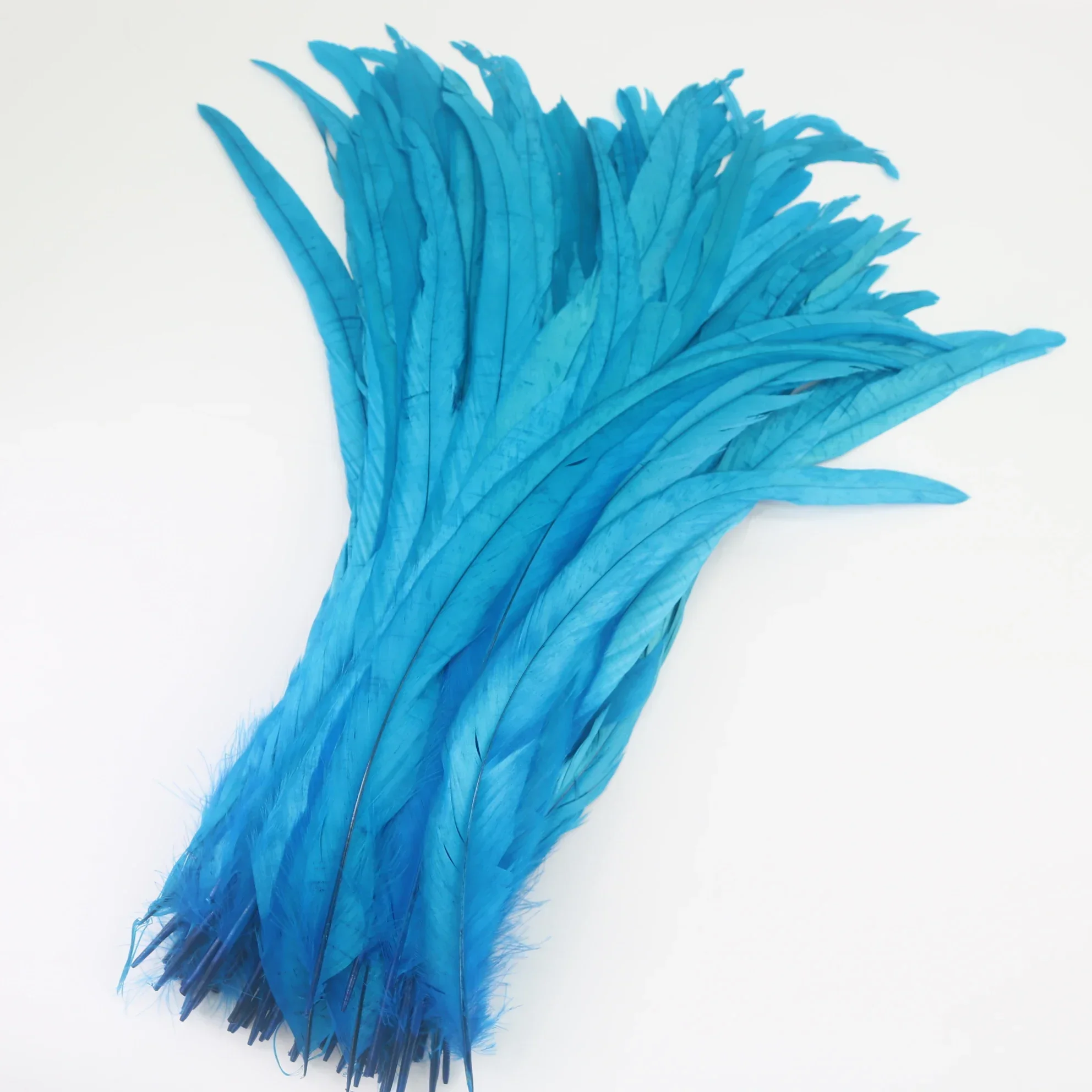 100Pcs 40-45cm Rooster Tail Feathers Indian Headdress Accessories Carnival Feather Holiday Decorations Long Plumes for Crafts