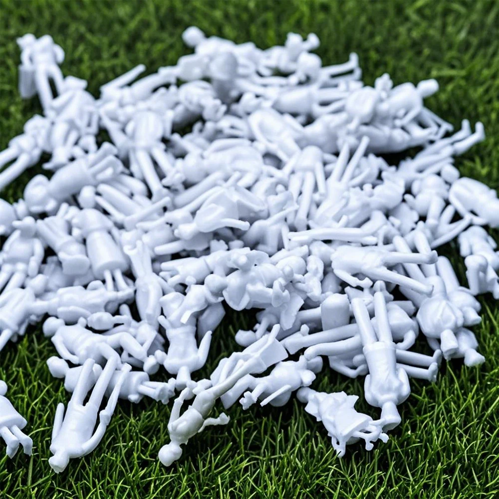 200Pcs Scale 1:50-1:300 Miniature People Model White Figures For Making Building Sand Table Railway Scene Layout Diorama Kits
