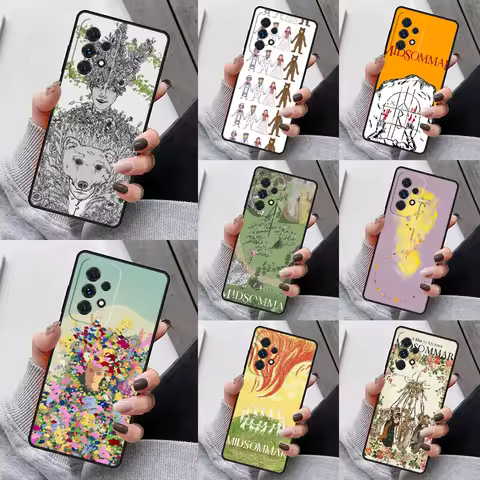Midsommar Poster Phone Case For Samsung Galaxy S23 S21 S20 FE S24 S22 Ultra Note20 S10 S9 S8 Plus A40 A52 A12 A13 A53