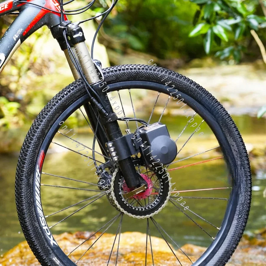 Mountain Bike Bicycle Electric Modification Accessories Electric Booster 48V Battery Front Drive Motor