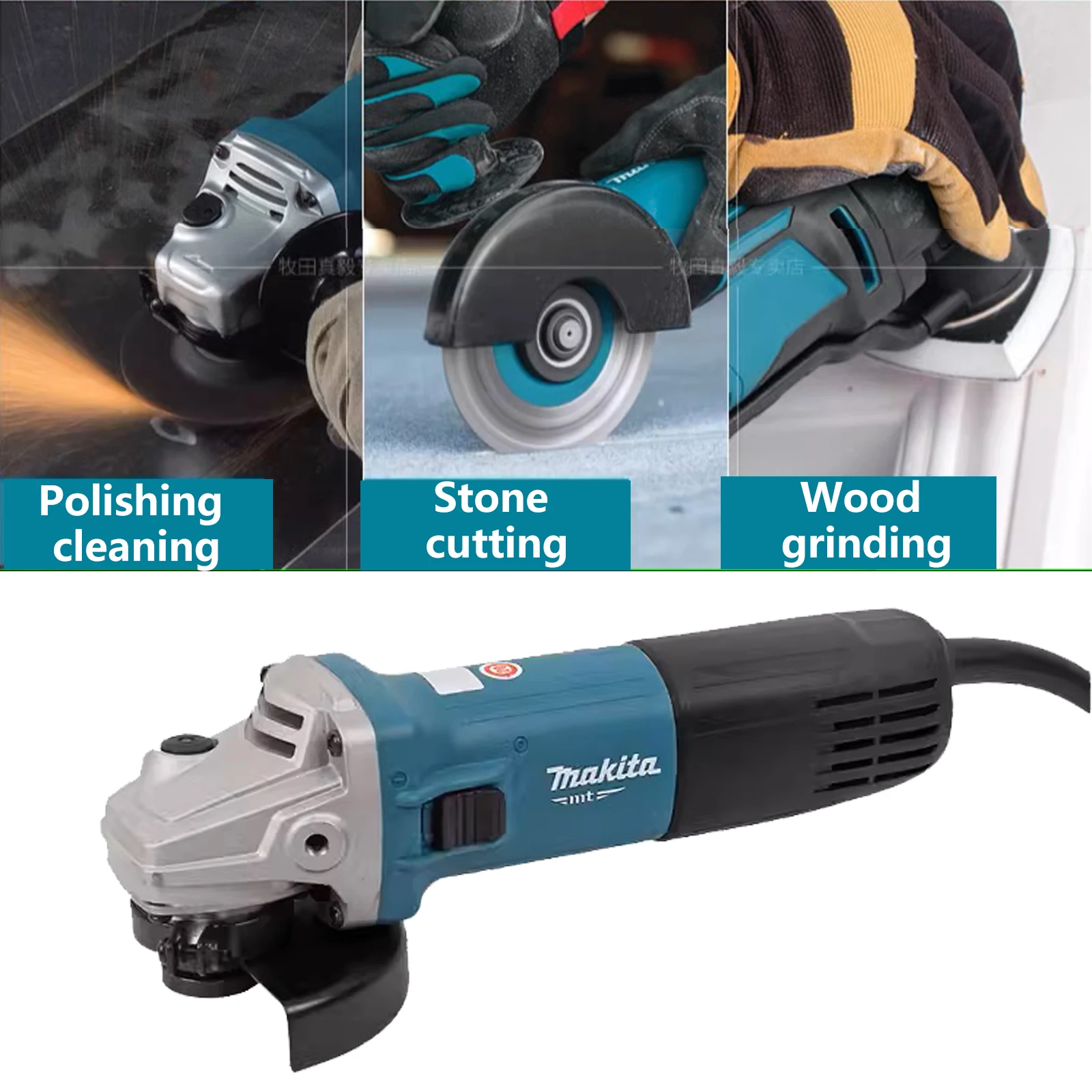 Makita Angle Grinder M9509B Metal Cutting Sander Home Using Polishing Machine Metal Polishing and Cutting Machine Electric Tools