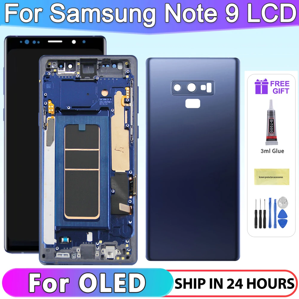 OLED  Screen For Samsung Galaxy Note 9 Lcd Display Touch Screen Digitizer Assembly For Samsung Note9 SM-N960F N9600 LCD