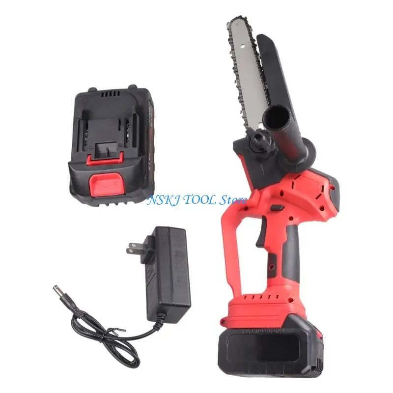 L8RC Dense Electric Chainsaw With Overburden Security 2 Tall Capacity Lie Batteries Exemplary For Home Gardening And Branch