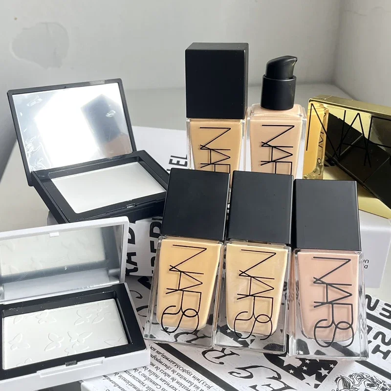 New Selling Nars Durable Anti Oxidant 4 Color Liquid Foundation and Waterproof Long-wearing Oil Control Limited Powder Cosmetics
