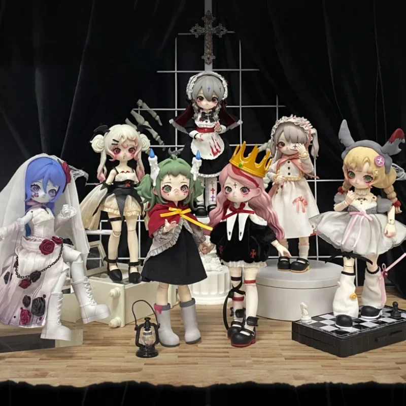 

Nyssa Strange Nightmare Series, мобильная кукла, слепая коробка, модный милый подарок ручной работы, готический стиль, аниме-фигурка, загадочная коробка, креативная