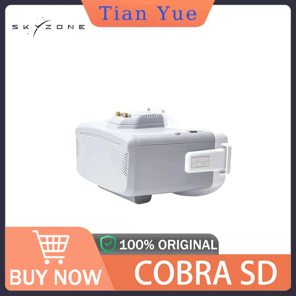 

SKYZONE COBRA SD FPV Goggles — 4,3-дюймовый ЖК-дисплей 800X480, 5,8G 48-канальный разнообразный приемник с вентилятором радиатора для RC Racing Plane Drone