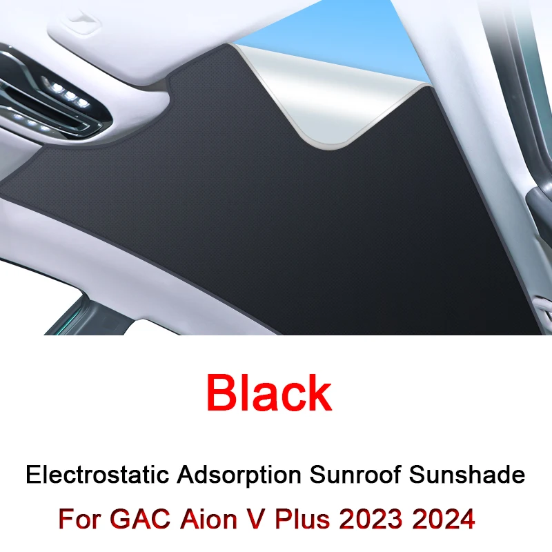 

Car Electrostatic Adsorption Sunroof Sunshade Cover For GAC Aion V Plus 2023 2024 Heat Insulation Skylight Sticker Accessory