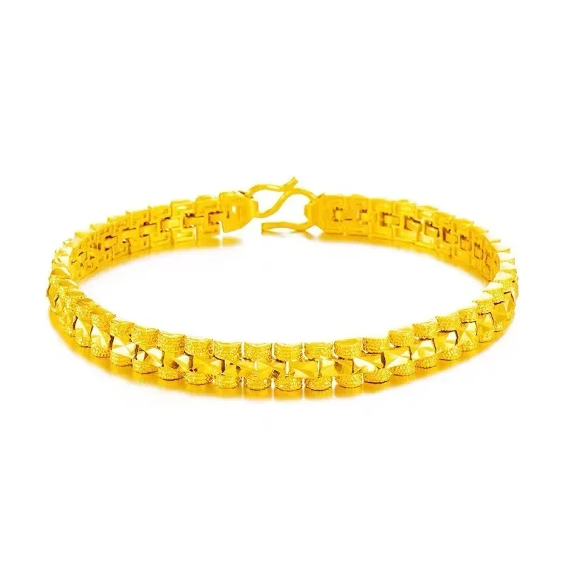 New Gold Bracelet Female Gold Golden Love Lucky  Butterfly Bangle Jewelry