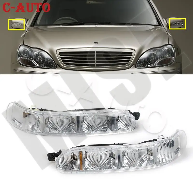 Lampka kontrolna lusterko samochodowe samochodowej źródła światła lampka kierunkowskazu dla Mercedes-Benz CL S klasa W220/215 2003-2006