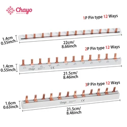 PIN TYPE Fork Type Copper Busbar for Distribution Box Circuit Breaker MCB 63A Connector Busbar Connection Tongou
