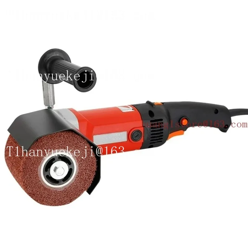 Electric speed regulating stainless steel metal wire drawing machine Small portable industrial grade polishing machine