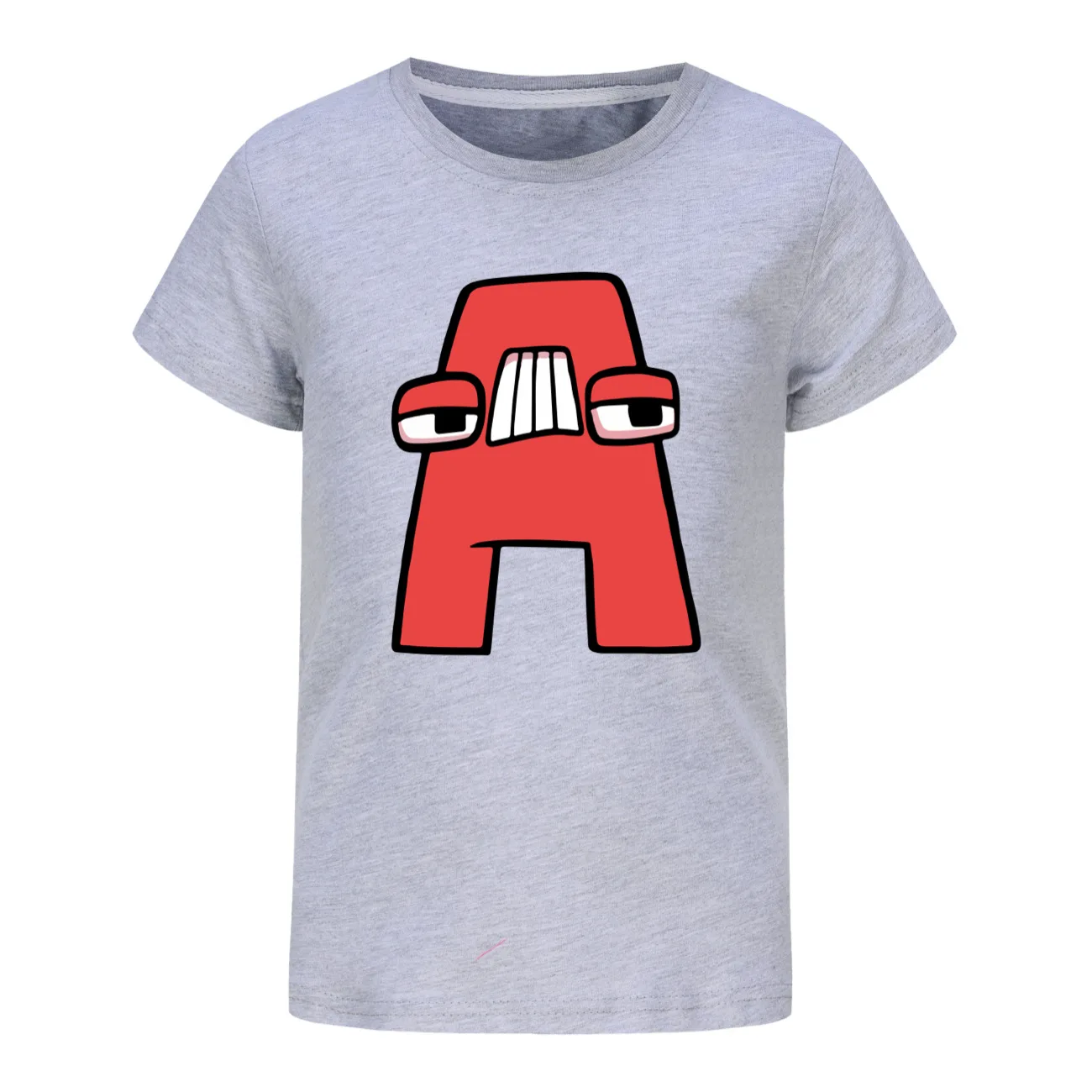 Funny Alphabet lore Short Sleeve Kids Clothing T-Shirts Summer Children Tops Cartoon Casual Tees Cotton Boys Girls Clothes  2115