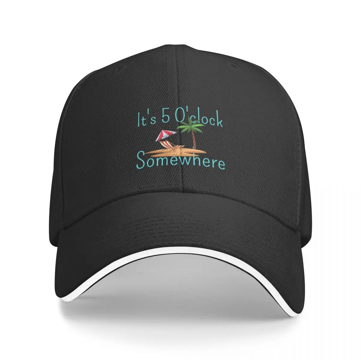 

It's 5 o'clock somewhere Baseball Cap New Hat Thermal Visor cute Snap Back Hat Boy Child Women's