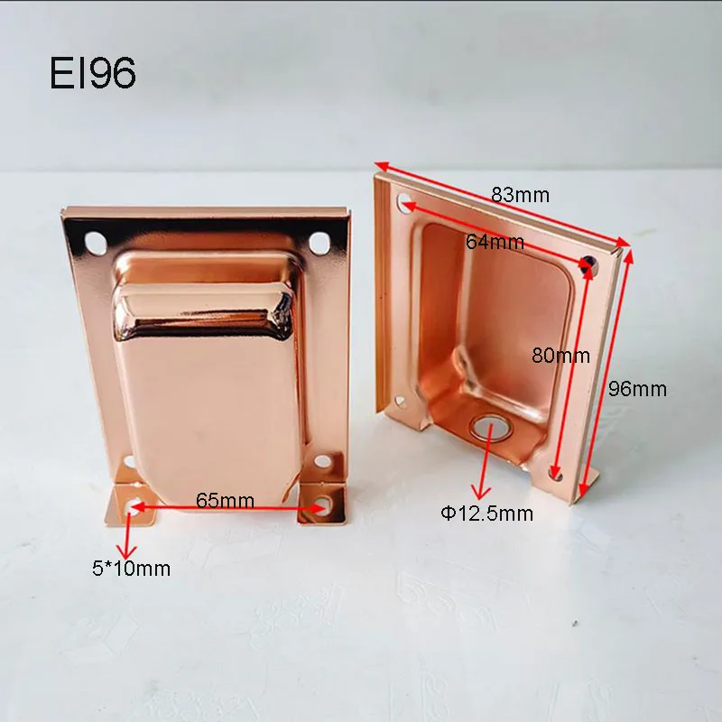 2PCS Transformator Abdeckung EI57/66/76/86/96/105/114/133 Vertikale Ende Glocken Wanten Eisen Schilde Induktor Metall Schutzhüllen – Detail 5