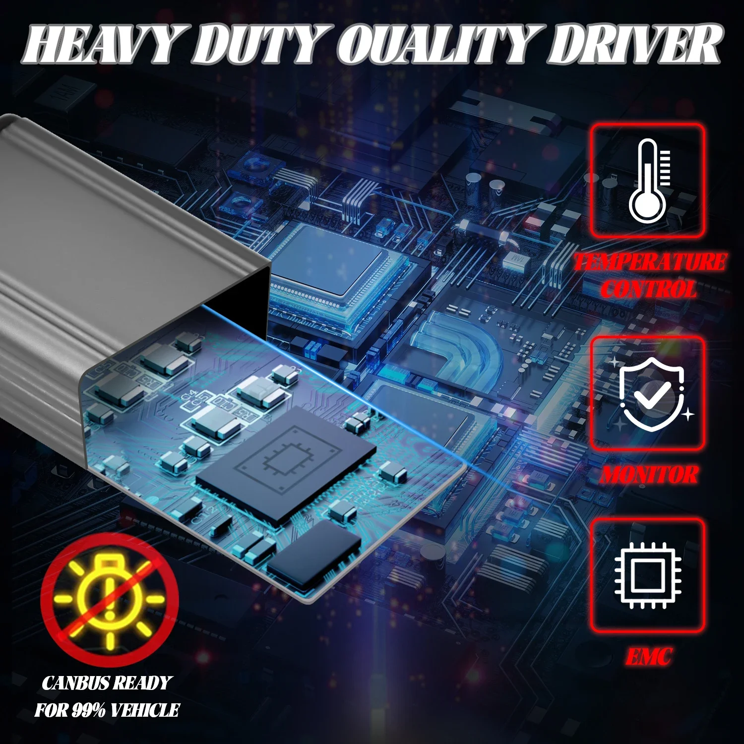 EAGLEVISION LED 고전력 Canbus 원격 제어 전조등 3000K/4300K/6000K 등대 9005 9006 9012 H1 H4 H7 H11 12V 24V