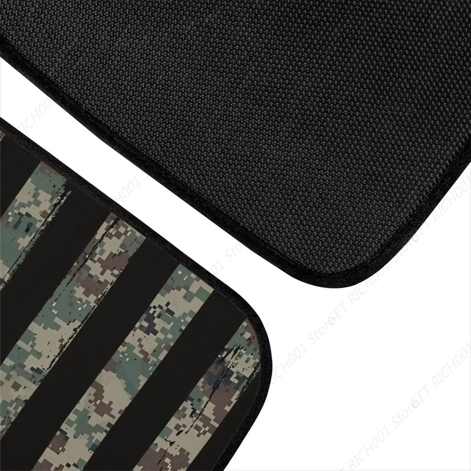 سجادات أرضية سيارة على شكل حصان بعلم أمريكي، سجادة أرضية مطاطية مضادة للانزلاق، جميع الأحوال الجوية، حماية أرضية شديدة التحمل