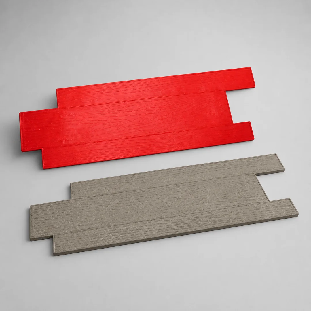 Interlocking Wood Grain Concrete Stamp Mold – Long Plank Texture Mat