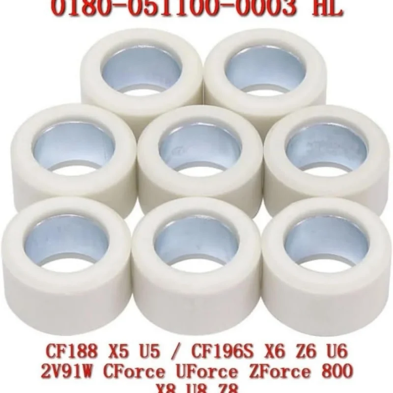 

8Pcs Variator Roller Compatible with CFMoto 0180-051100-0003 SSV UTV ATV Accessories CForce UForce ZForce 800 800EX Trail 2V91W