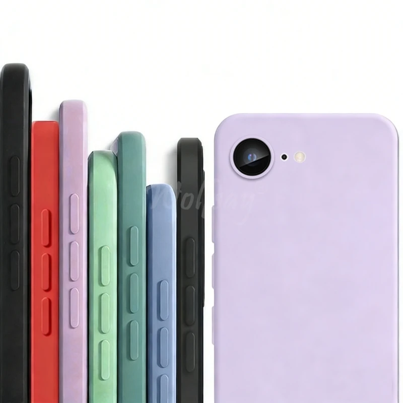 Für iPhone 17 E Hülle Flüssigsilikon Einfarbiger Gummi Für iPhone 17 E Hülle TPU Sturzschutz-Schutzhülle Für iPhone 17e 16e Hülle – Detail 1