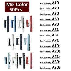 50Pcs, New For Samsung A10 A20 A30 A50 A70 A31 A51 A71 A10s A20s A21s A30s A50s Power Button Volume Side Button Key