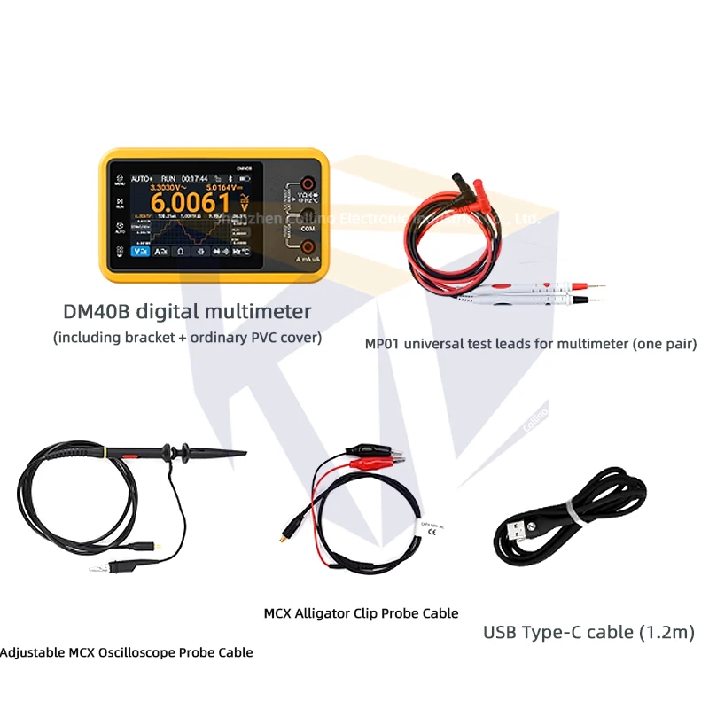 1set DM40 Digital Multimeter 4-Digit Semi-Oscilloscope Signal Generator Three-In-One Handheld Portable DM40B DM40C image 3